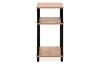 Úzky regál/odkladací stolík Theo, dub artisan
