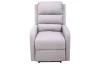 Polohovateľné relaxačné TV kreslo Funny, svetlo šedá látka