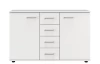 Komoda Cheep, biela, 130 cm