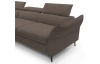 Rohová sedacia  súprava Mango,  hnedá látka, ľavý roh