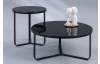 Okrúhly konferenčný stolík Boston 80 cm, čierny