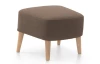 Taburet Next, hnedá látka