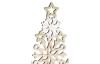 Vianočné dekorácie Stromček z vločiek 30 cm, drevený