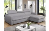 Rohová sedacia súprava Pedro Mini, svetlo šedá látka, pravý roh