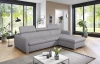 Rohová sedacia súprava Pedro Mini, svetlo šedá látka, pravý roh