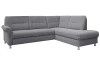 Rohová sedacia súprava 7405, čierno-šedá tkanina, pravý roh, bez rozkladu