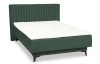 Posteľ Kalla 140x200 cm, fľaškovo zelená látka