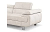 Rohová sedacia súprava Lotos, krémová látka, ľavý roh