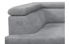 Rohová sedacia súprava Brico, svetlo šedá látka, ľavý roh
