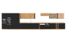 Horná rohová kuchynská skrinka Modena 60/60 cm, dub artisan/čierna