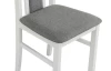 Jedálenská stolička Kolga, biela/sivá látka