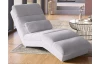 Relaxačné lehátko Yankee, svetlo šedá štruktúrovaná látka