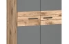 Univerzálna skriňa s policami Mason, 80 cm, dub nox/šedý