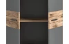 Univerzálna skriňa s policami Mason, 80 cm, dub nox/šedý