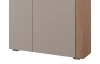 Komoda Pico, 130 cm, dub jantárový/béžová kašmír, s osvetlením