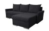 Rohová sedačka Dexter, čierna látka