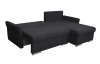Rohová sedačka Dexter, čierna látka