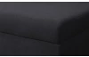 Rohová sedačka Dexter, čierna látka