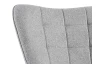 Kreslo Hannah, svetlo šedá tkanina