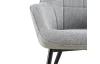 Kreslo Hannah, svetlo šedá tkanina