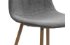 Jedálenská stolička Alisa, šedá štrukturovaná látka