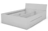 Posteľ so zásuvkami Carlos 140x200, biela