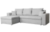 Rohová sedacia súprava Samba II, svetlá šedá látka