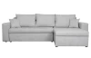 Rohová sedacia súprava Samba II, svetlá šedá látka