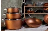 Wok panvica Origen 28 cm, medená
