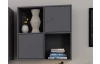 Nástenný regál so 4 priehradkami Jerry, grafit