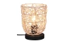 Stolná lampa Lovis, ratan