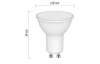 LED žiarovka Classic MR16, GU10, 5,7 W, 465 lm