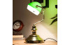 Stolová lampa Antique, mosadz/zelená