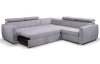 Rohová sedacia súprava Pedro Classic, svetlošedá látka