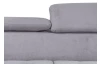 Rohová sedacia súprava Pedro Classic, svetlošedá látka
