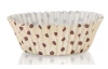 Cukrárské košíčky (100 ks) Bodkované, hnedá/biela