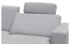 Sedací souprava 7433, svetlo šedá látka, tvar ľavej U, s funkciami