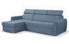 Rohová sedacia súprava Mistic, denimovo modrá látka