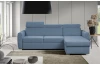 Rohová sedacia súprava Mistic, denimovo modrá látka