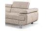 Rohová sedacia súprava Lotos, béžová látka, ľavý roh