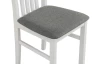 Jedálenská stolička Ontika, biela/šedá látka