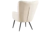 Kreslo Hannah, svetlo béžová tkanina