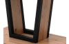 Rozkladací jedálenský stôl Laria 160x90 cm, dub artisan/čierny