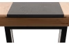 Rozkladací jedálenský stôl Laria 160x90 cm, dub artisan/čierny