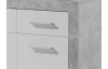 Komoda Stone 82 cm, betón/biela
