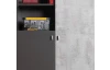 Skriňa s regálom Tablo, šedá/enigma