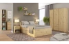 Posteľ so zásuvkami Carlos 140x200, dub artisan