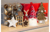 Vianočná dekorácia stromček s kožušinou 40 cm