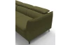 Rohová sedacia súprava Mango, machová zelená látka, ľavý roh