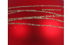Vianočná ozdoba špic 28 cm, červené sklo